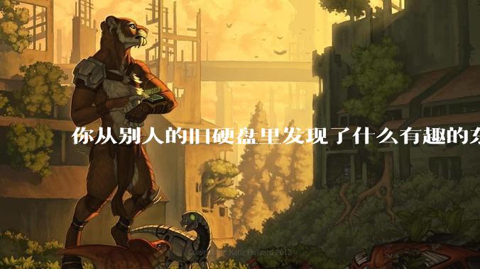 你从别人的旧硬盘里发现了什么有趣的东西？